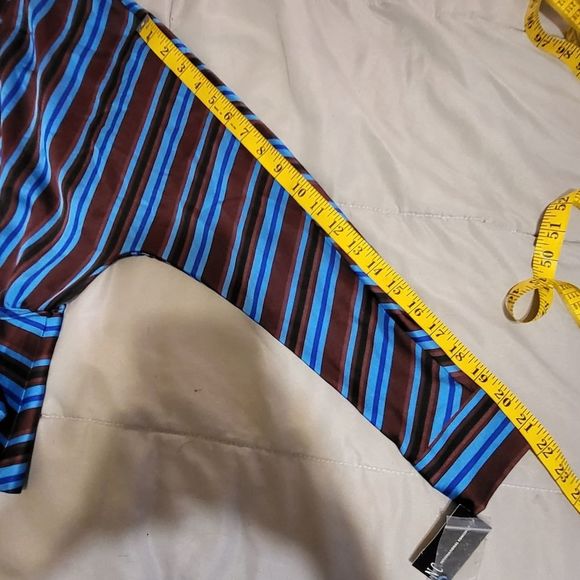 NWT INC International Concepts Sm Striped Night Out LS Wrap Top - Picture 8 of 8